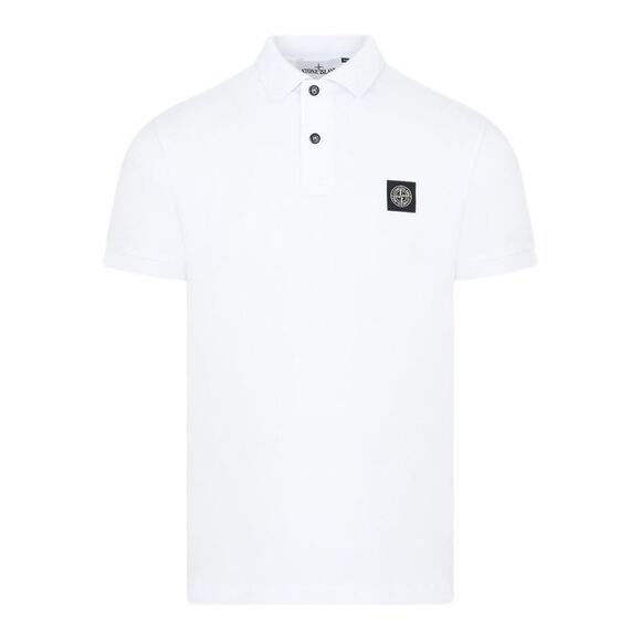 Stone Island Men Logo Cotton Polo Shirt